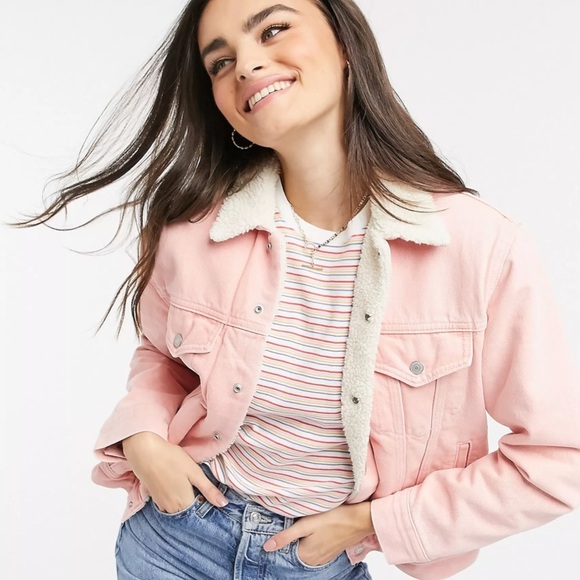 Ladies Jacket Pink Levi Denim Jacket LEVI STRAUSS *Rare* Women's